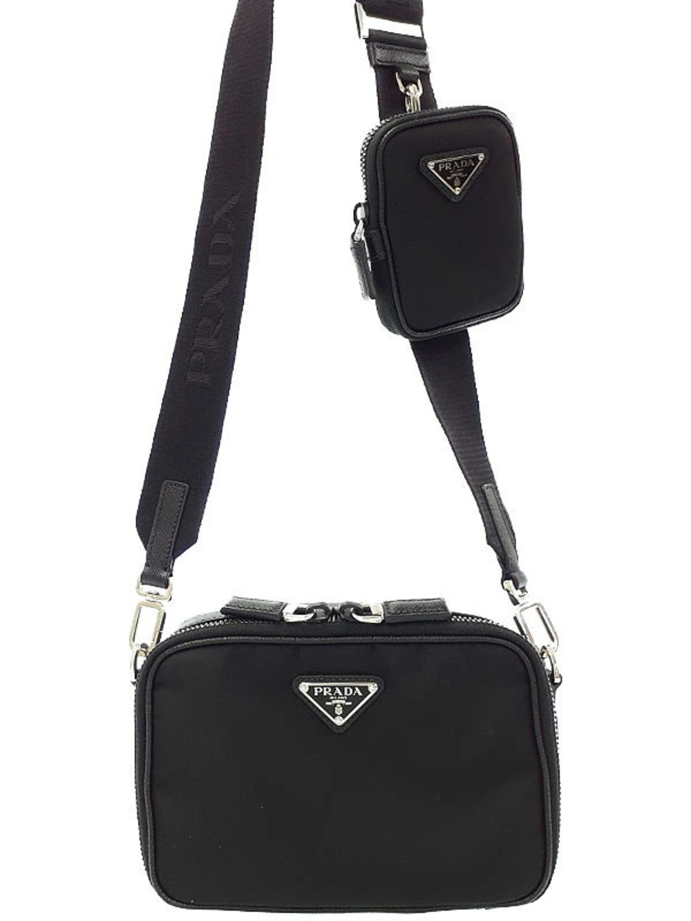 Prada Brick Re Saffiano Leather Bag Shoulder